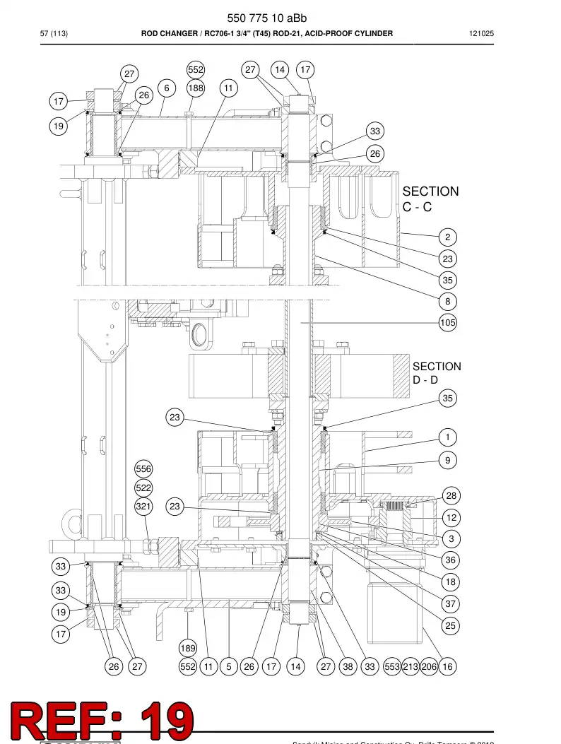 20824118 208 241 18 Bushing - Sandvik Technical Drawing