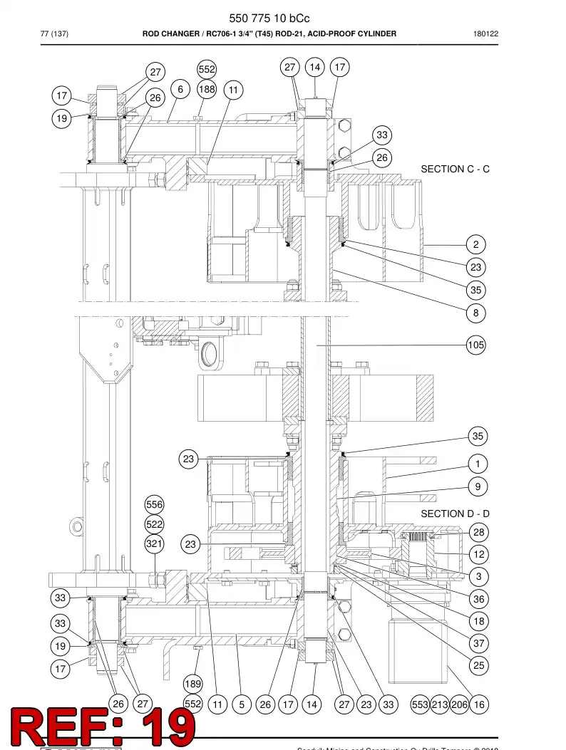 20824118a 208 241 18a Bushing - Sandvik Technical Drawing