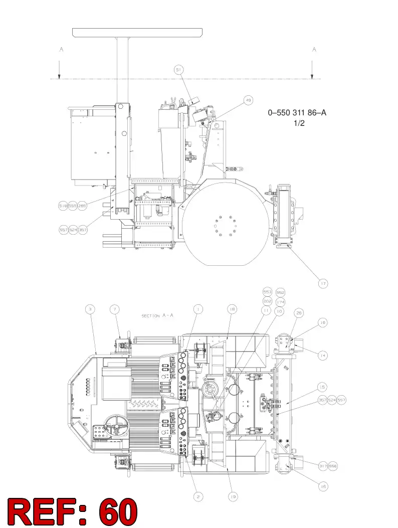 20824406 208 244 06 FLUSHING VALVE ASSY/JIC - Sandvik Technical Drawing