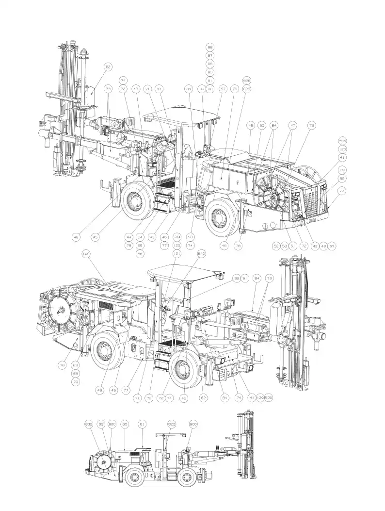 20826418 208 264 18 WARNING ''PRESSURE ACCUMULATOR'' - Sandvik Technical Drawing