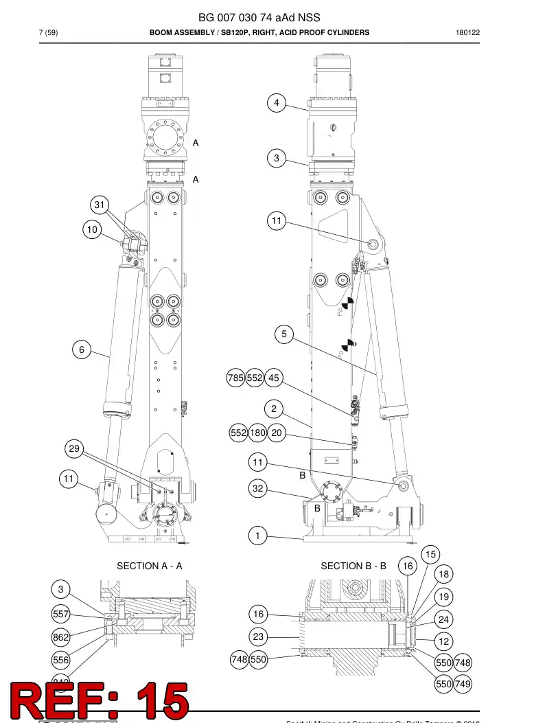 20832258b 208 322 58b Connecting Piece - Sandvik Technical Drawing