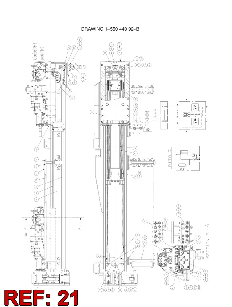20833264 208 332 64 COVER PIPE - Sandvik Technical Drawing