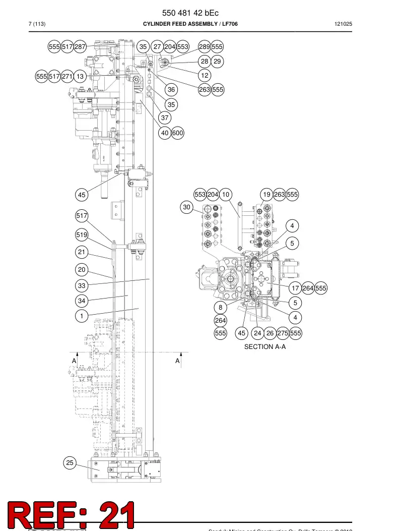 20833265 208 332 65 Conduit - Sandvik Technical Drawing