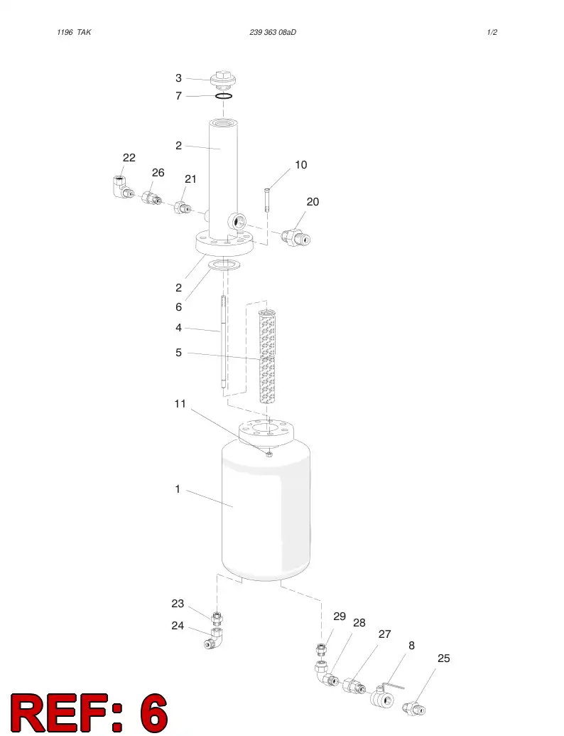 20834148 208 341 48 GASKET - Sandvik Technical Drawing