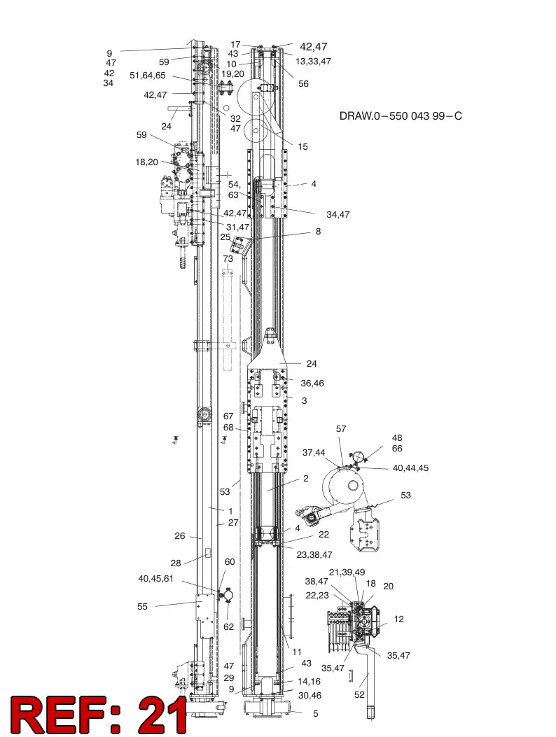 20835308 208 353 08 PLATE - Sandvik Technical Drawing