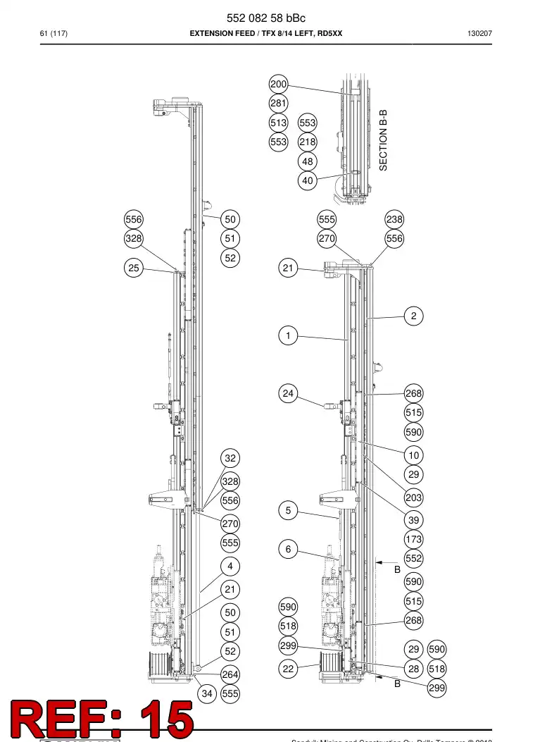 20835308f 208 353 08f Plate - Sandvik Technical Drawing
