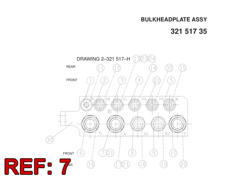 20838058 208 380 58 Adapter (hydraulic) - Sandvik Technical Drawing