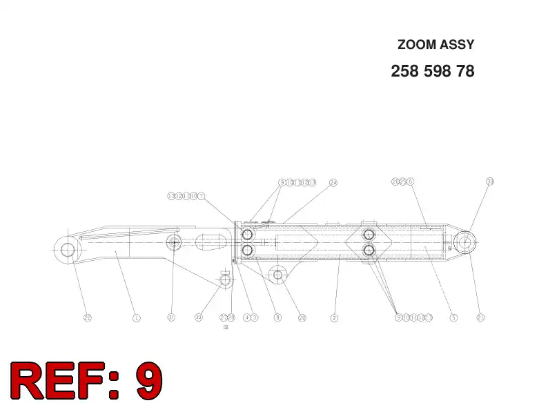 20841018 208 410 18 ADJUSTING PIECE - Sandvik Technical Drawing