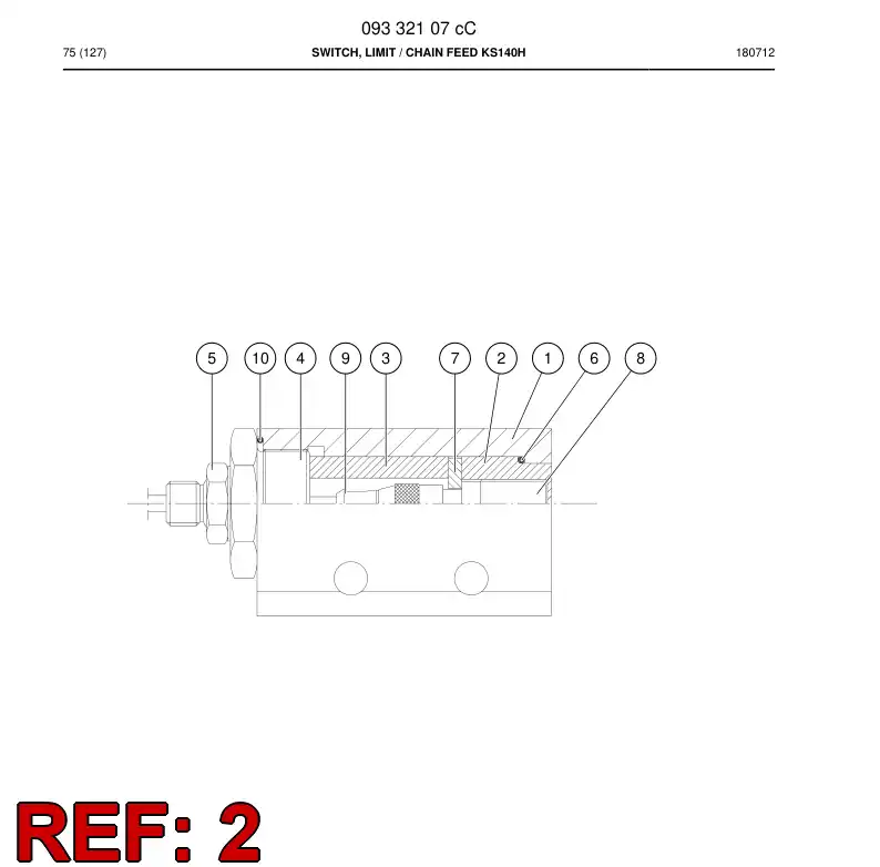 20855108a 208 551 08a Guard - Sandvik Technical Drawing