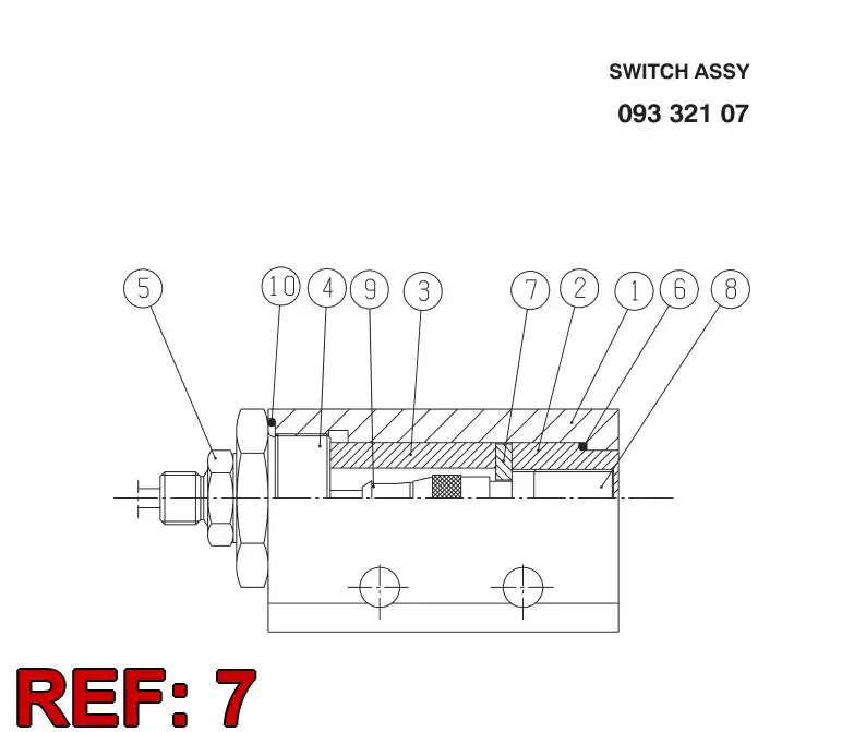 20855238 208 552 38 PLATE - Sandvik Technical Drawing