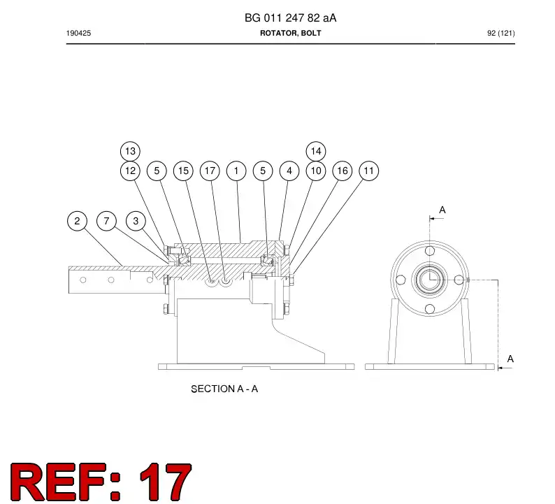 20876208 208 762 08 ORIFICE ADAPTOR - Sandvik Technical Drawing