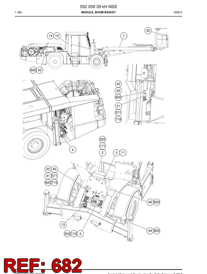 20876588 208 765 88 STUD M24x110 - Sandvik Technical Drawing