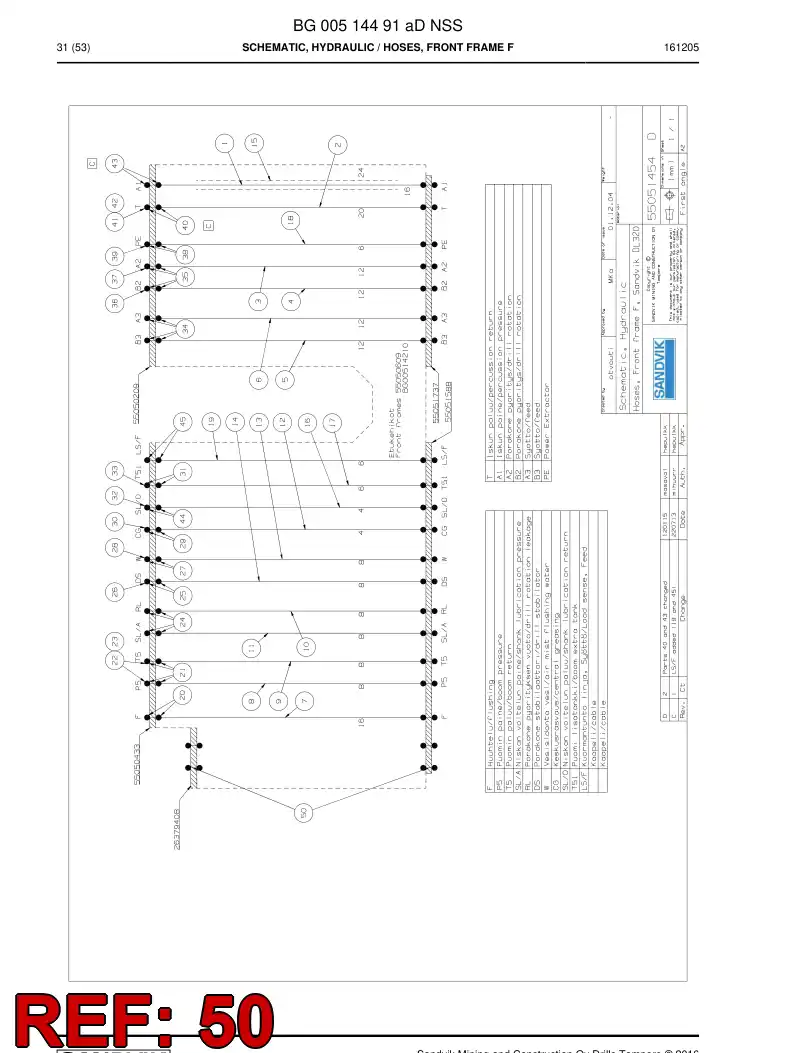 20884338a 208 843 38a Connector - Sandvik Technical Drawing