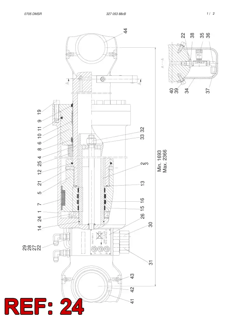 20888118 208 881 18 STOPPER RING - Sandvik Technical Drawing