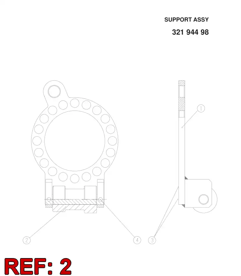 20890328 208 903 28 BEARING BUSHING - Sandvik Technical Drawing