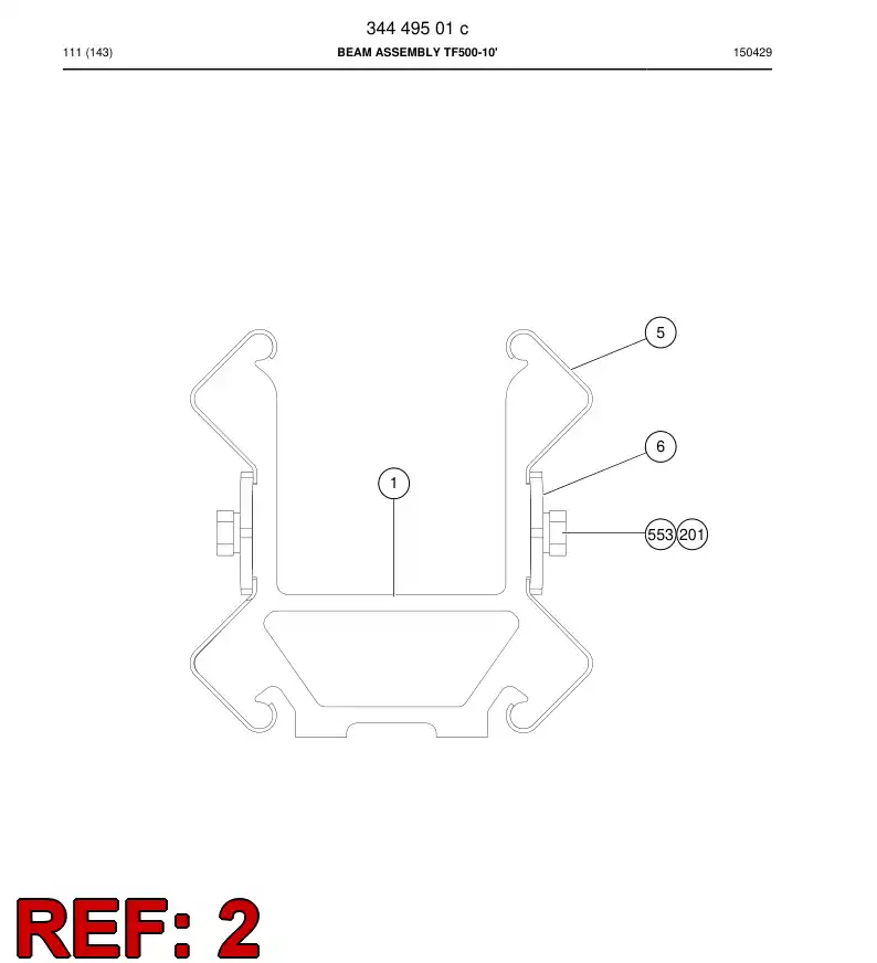 20891618b 208 916 18b Strip, Guide - Sandvik Technical Drawing