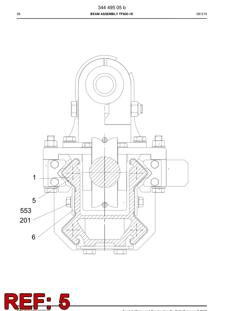 20892068a 208 920 68a Guide strip - Sandvik Technical Drawing