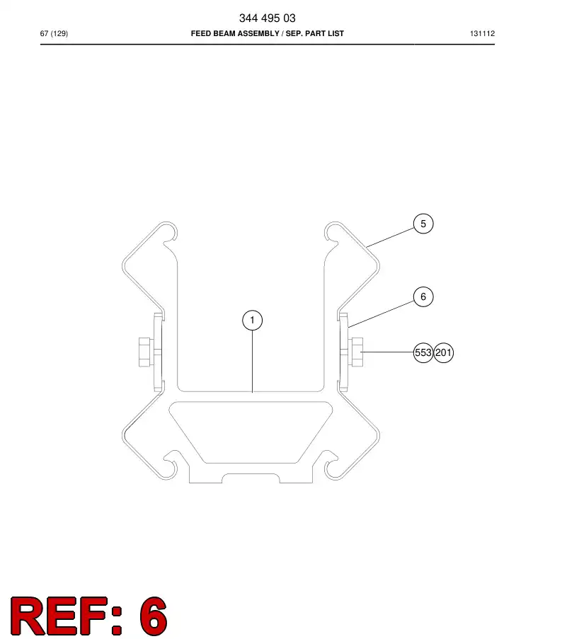 20892628a 208 926 28a Plate, Mounting - Sandvik Technical Drawing