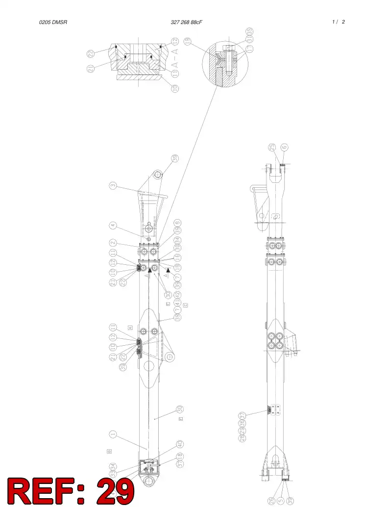 20896668 208 966 68 SHIM - Sandvik Technical Drawing