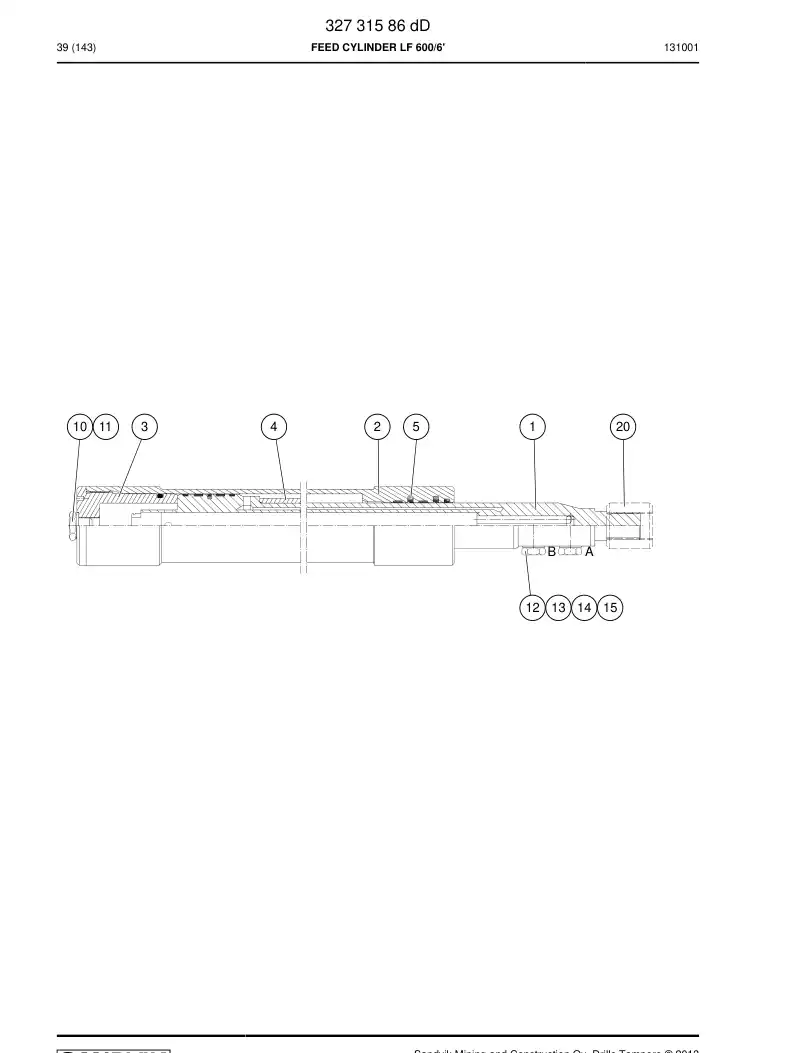 20904048a 209 040 48a Nut - Sandvik Technical Drawing