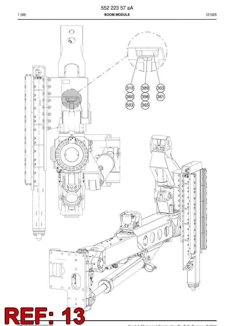 20920758 209 207 58 Bracket - Sandvik Technical Drawing