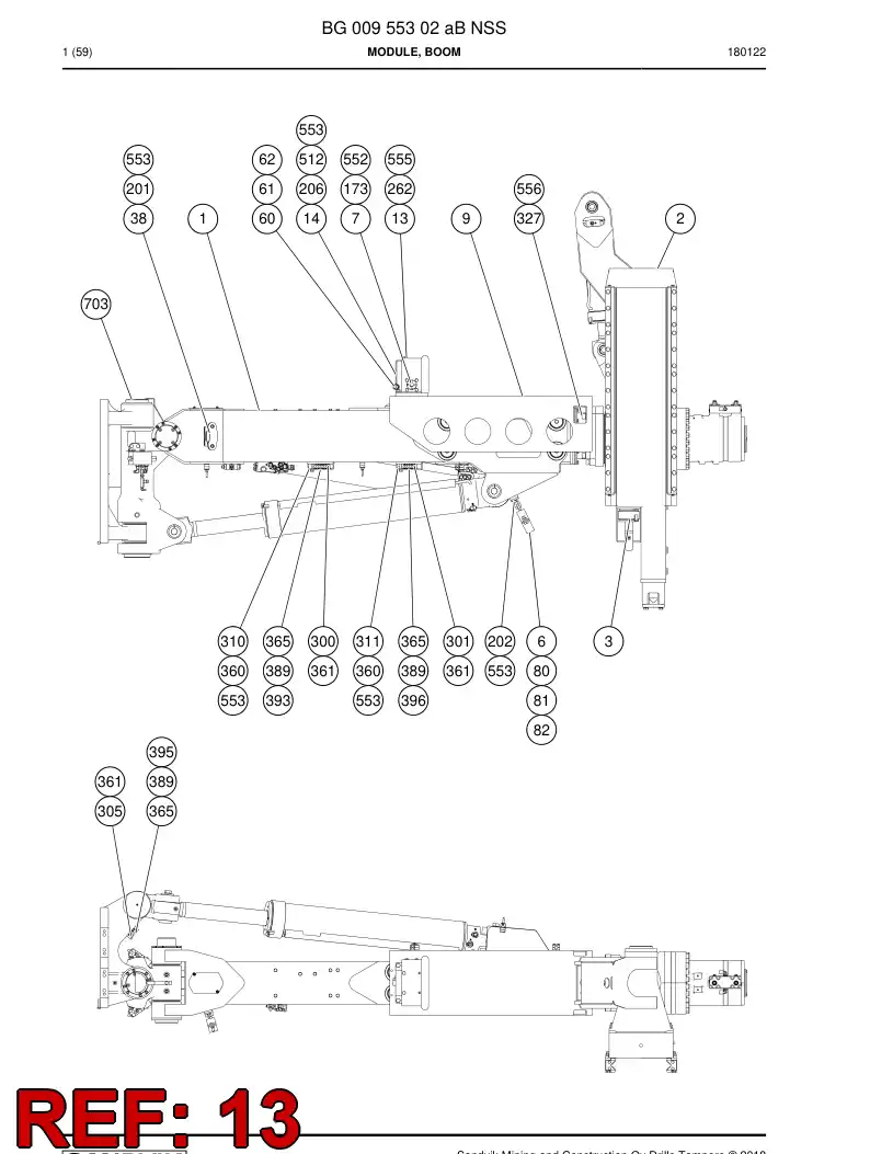 20920758d 209 207 58d Bracket - Sandvik Technical Drawing
