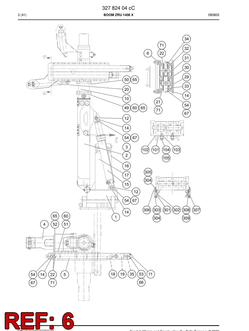 20927568 209 275 68 FLAT ROD - Sandvik Technical Drawing