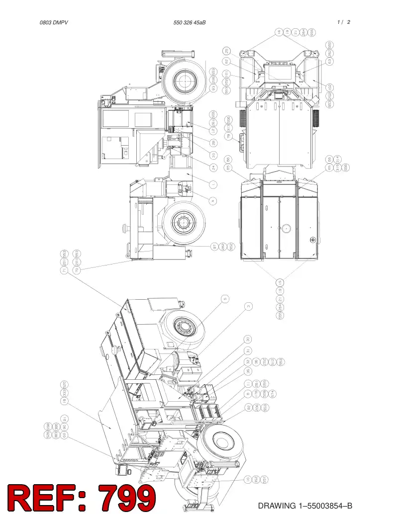 20928603 209 286 03 MAIN ASSEMBLY SCREWS - Sandvik Technical Drawing