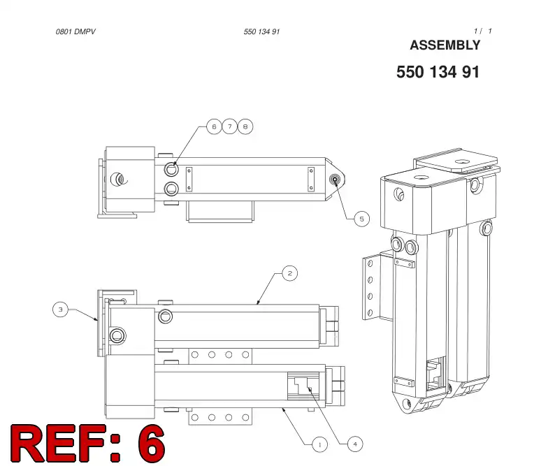 20941288 209 412 88 ADJUSTING PIECE - Sandvik Technical Drawing