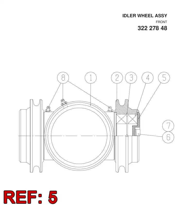 20948408 209 484 08 Cover - Sandvik Technical Drawing