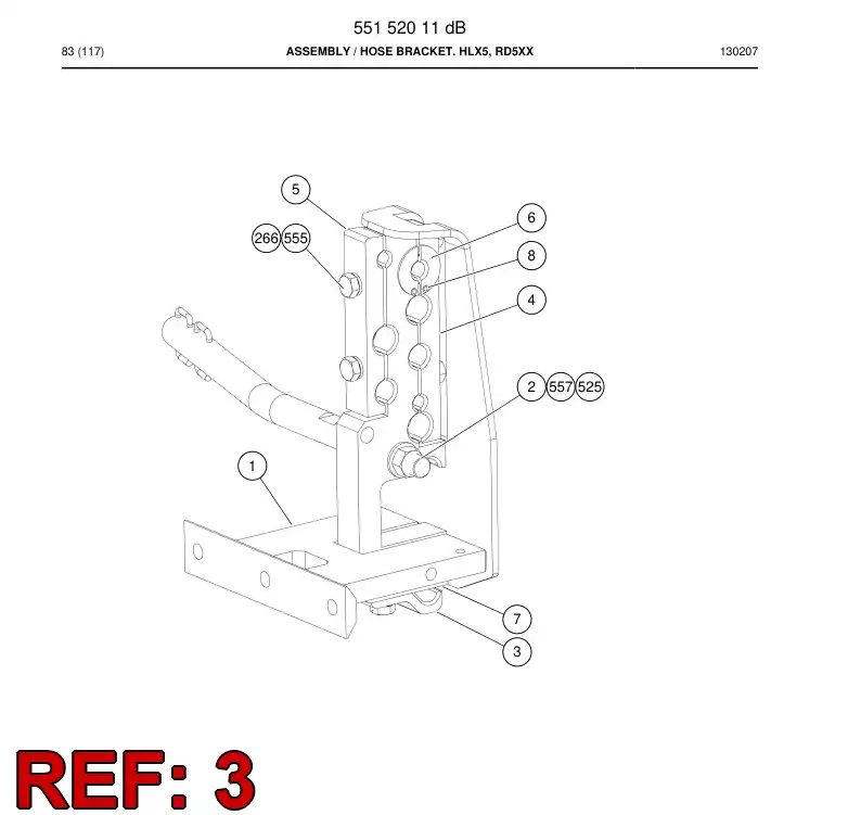 20956798a 209 567 98a Clip - Sandvik Technical Drawing