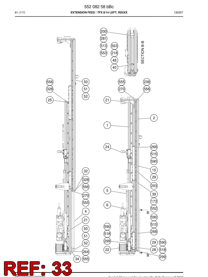 20960078b 209 600 78b Sign - Sandvik Technical Drawing