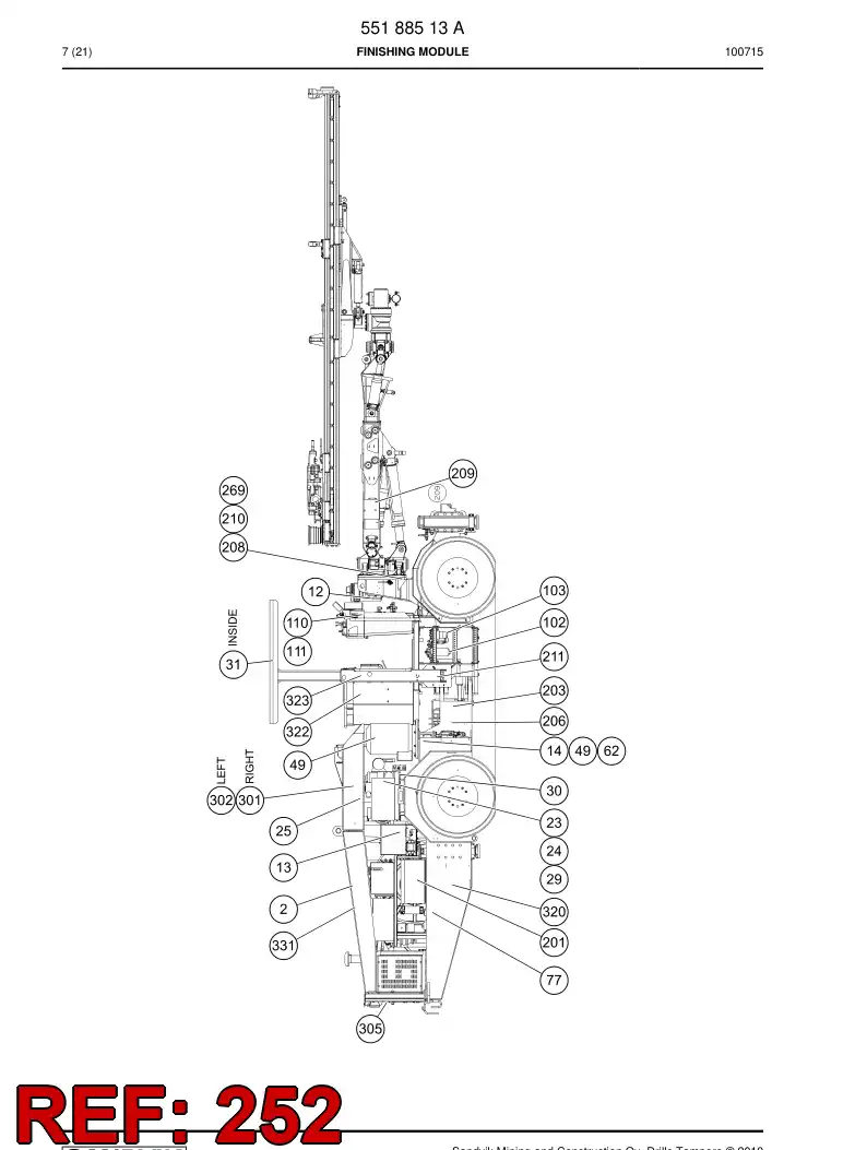 20960918a 209 609 18a Sign - Sandvik Technical Drawing