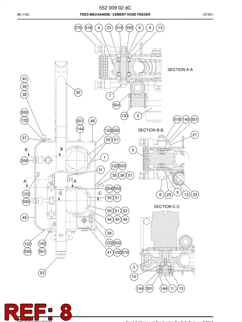 20976058 209 760 58 SCREW - Sandvik Technical Drawing