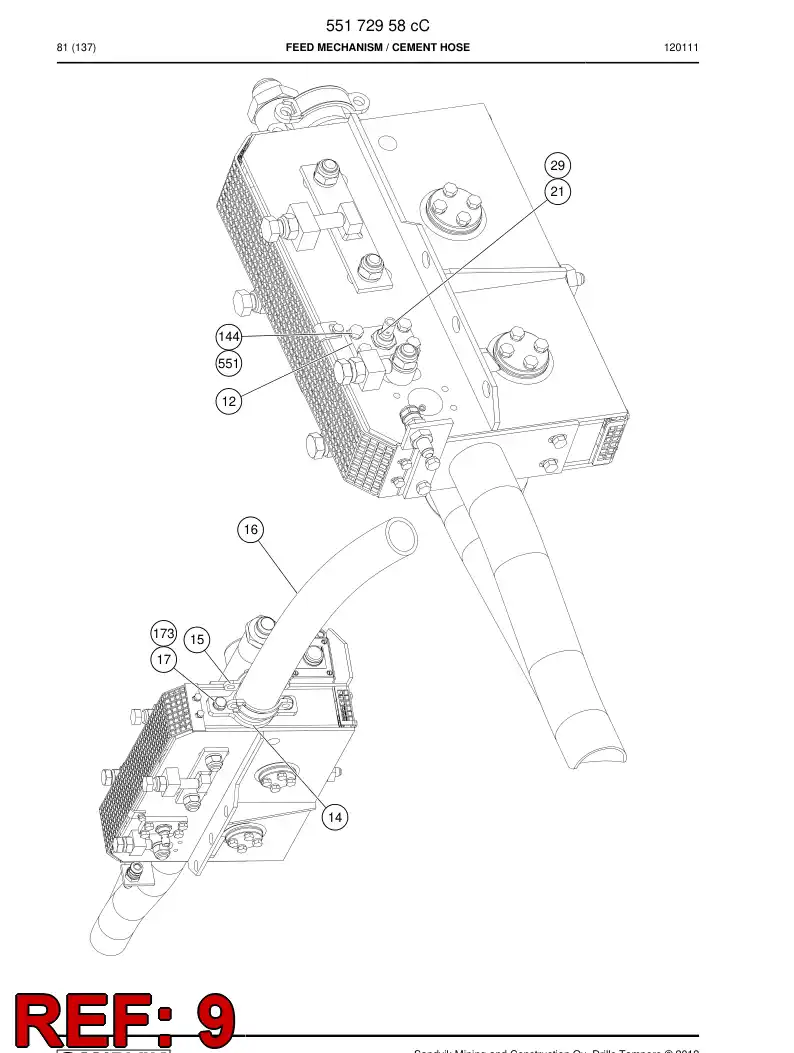 20976878 209 768 78 PLATE - Sandvik Technical Drawing