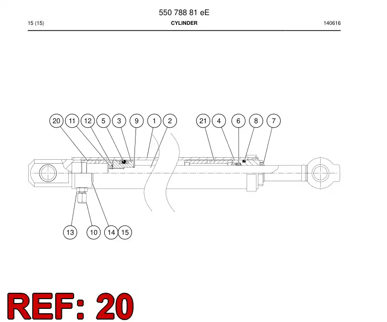 20994098e 209 940 98e Limit bushing - Sandvik Technical Drawing