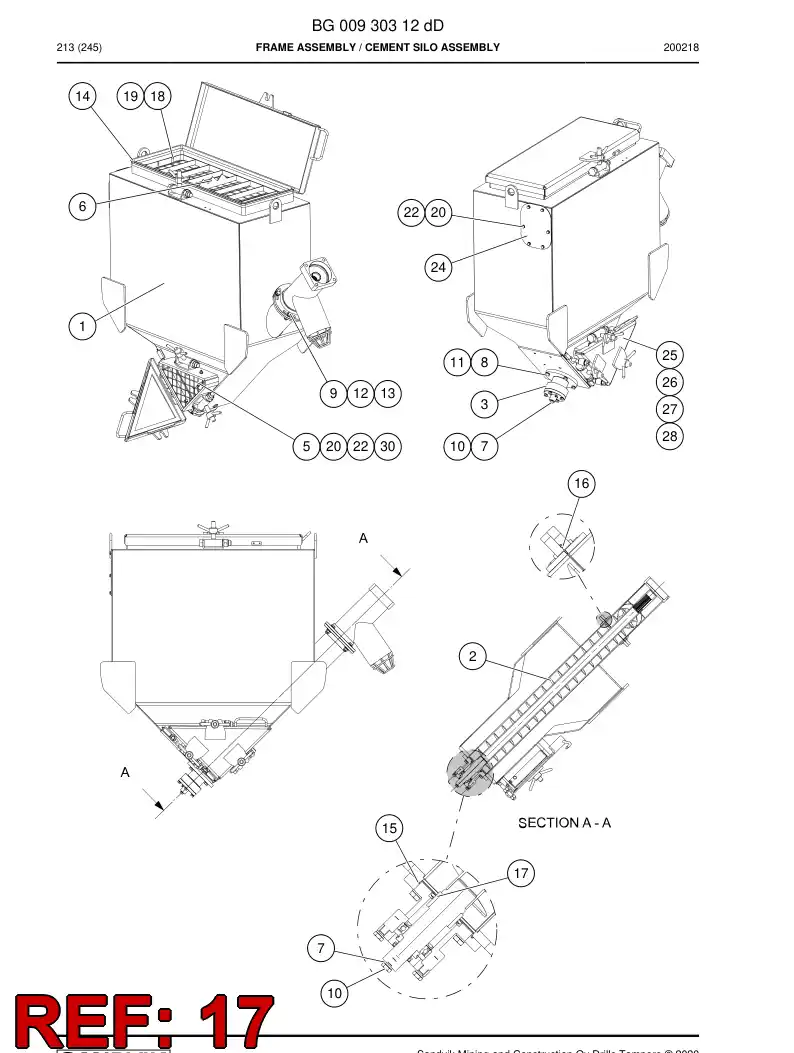 20994378b 209 943 78b Bushing, Bearing - Sandvik Technical Drawing