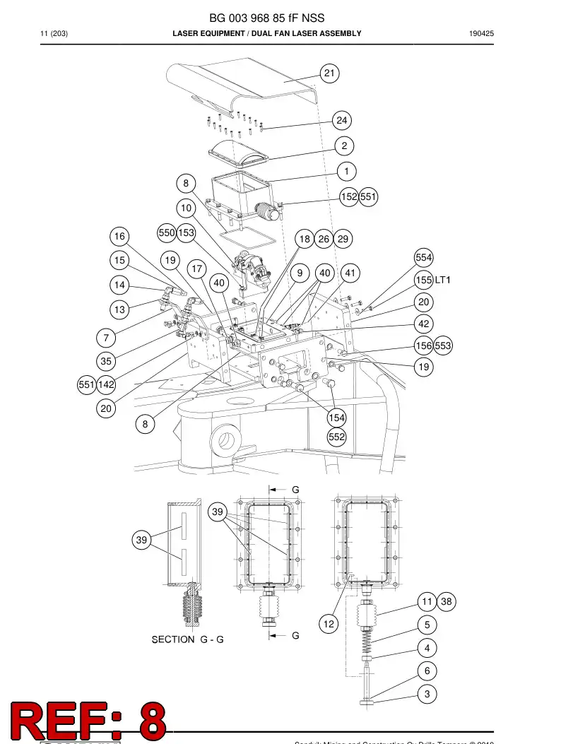 21525409 215 254 09 O-Ring - Sandvik Technical Drawing