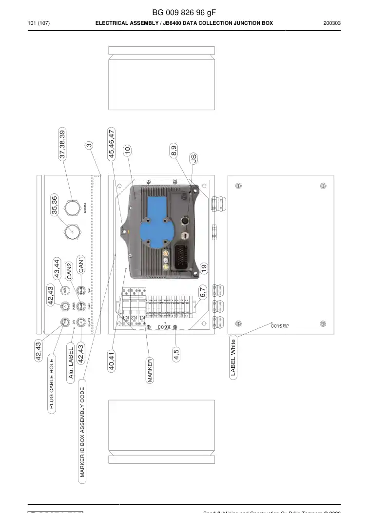 21587809 215 878 09 PLUG-IN BRIDGE - Sandvik Technical Drawing