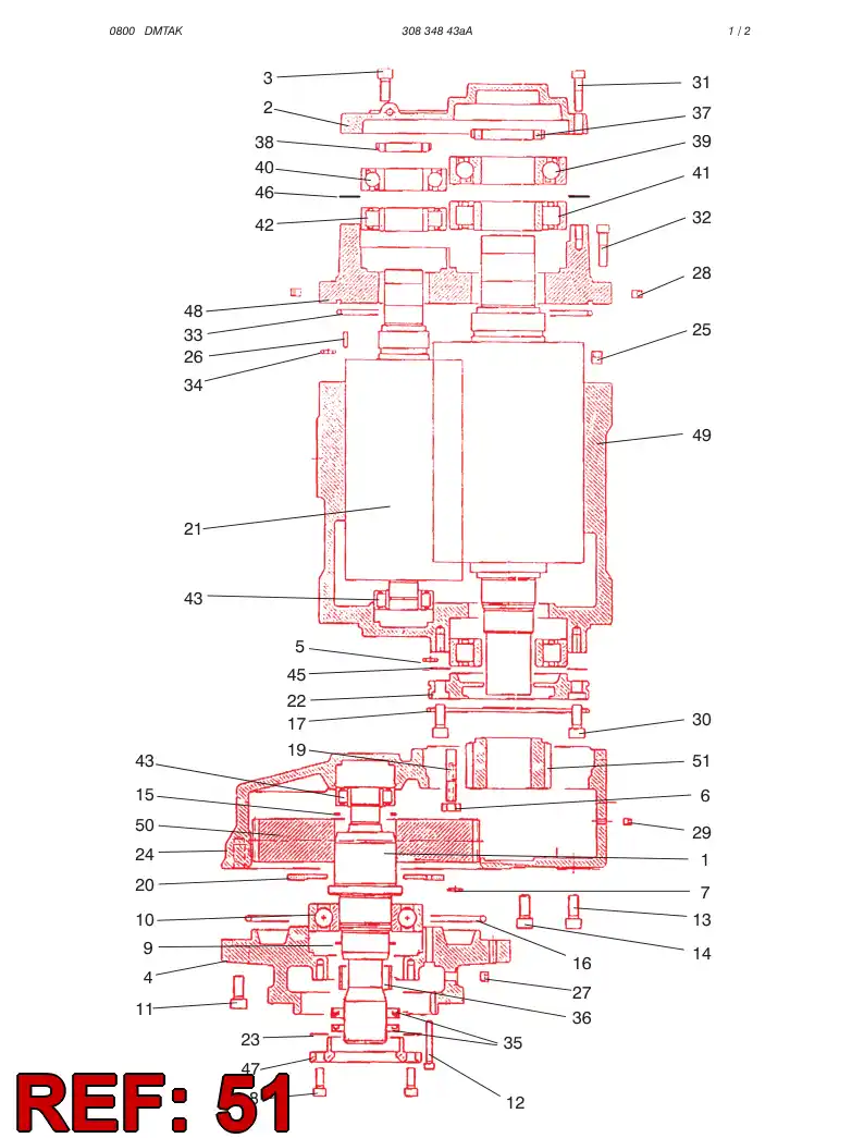 22324791 223 247 91 PINION - Sandvik Technical Drawing