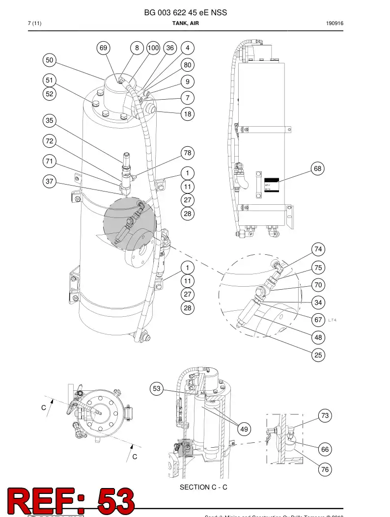 22338348b 223 383 48b Strap, Metal - Sandvik Technical Drawing