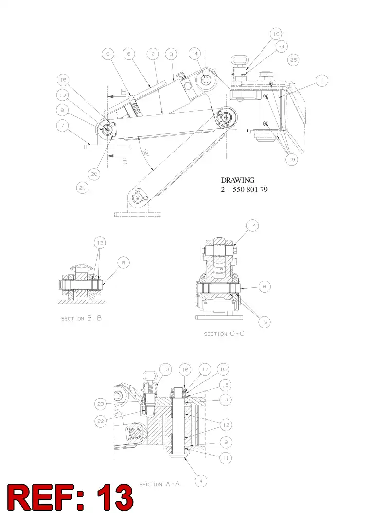 23210188 232 101 88 Bearing bushing - Sandvik Technical Drawing
