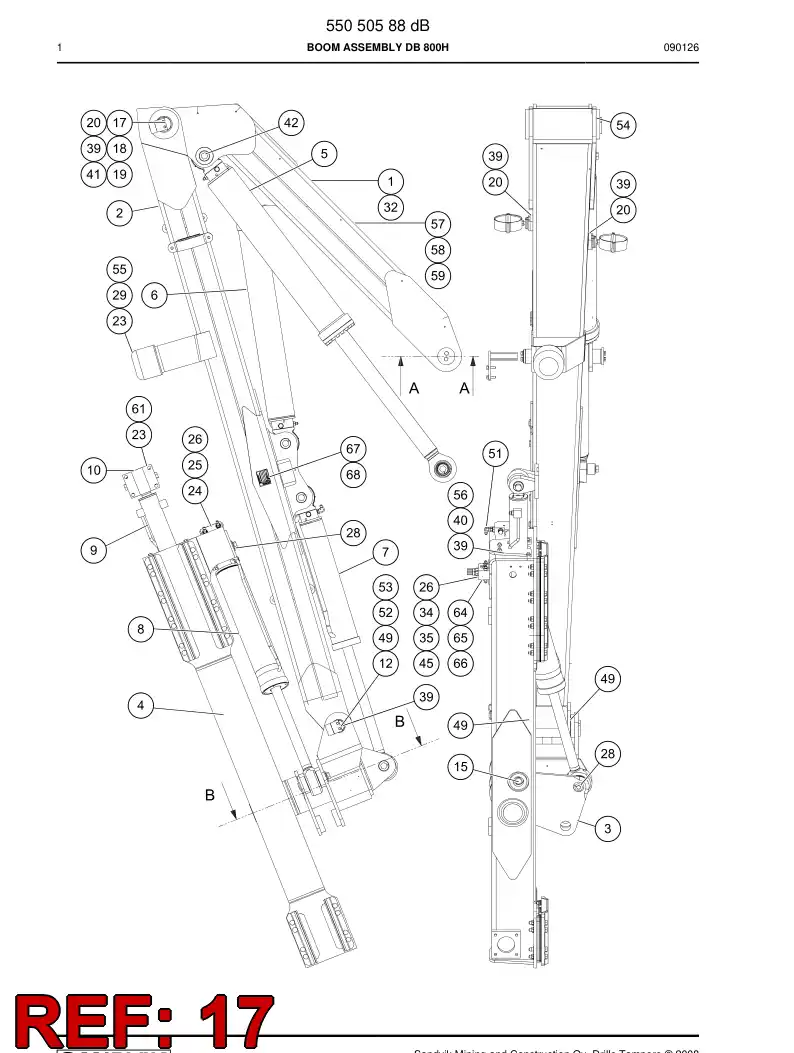 23210468a 232 104 68a LOCK WASHER - Sandvik Technical Drawing