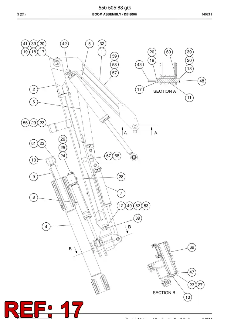 23210468b 232 104 68b LOCK WASHER - Sandvik Technical Drawing