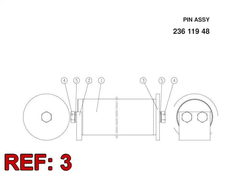 23210598 232 105 98 GASKET - Sandvik Technical Drawing