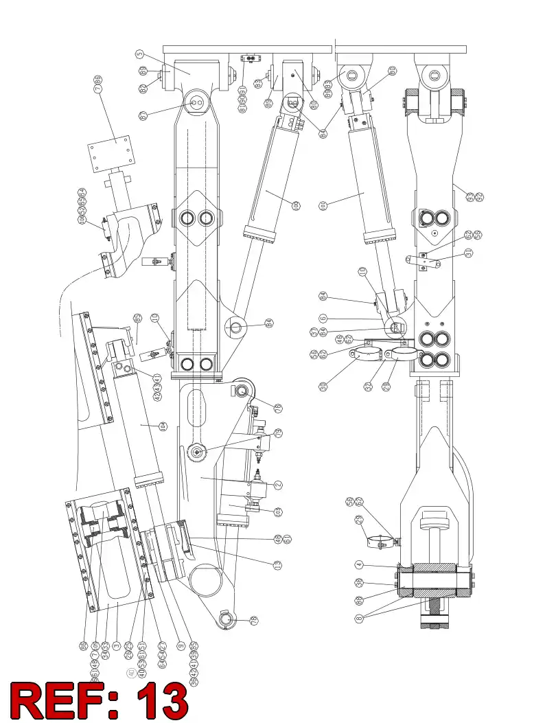 23212108 232 121 08 FLANGE - Sandvik Technical Drawing