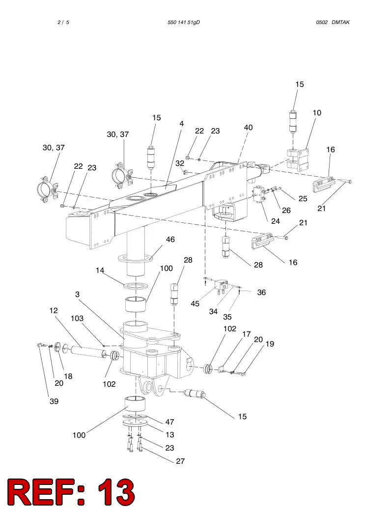 23214788 232 147 88 FLANGE - Sandvik Technical Drawing