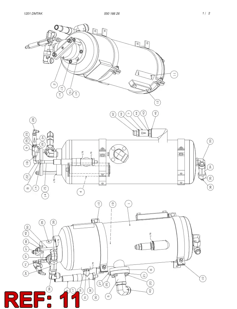 23218438 232 184 38 STICKER '' MIN MAX '' - Sandvik Technical Drawing
