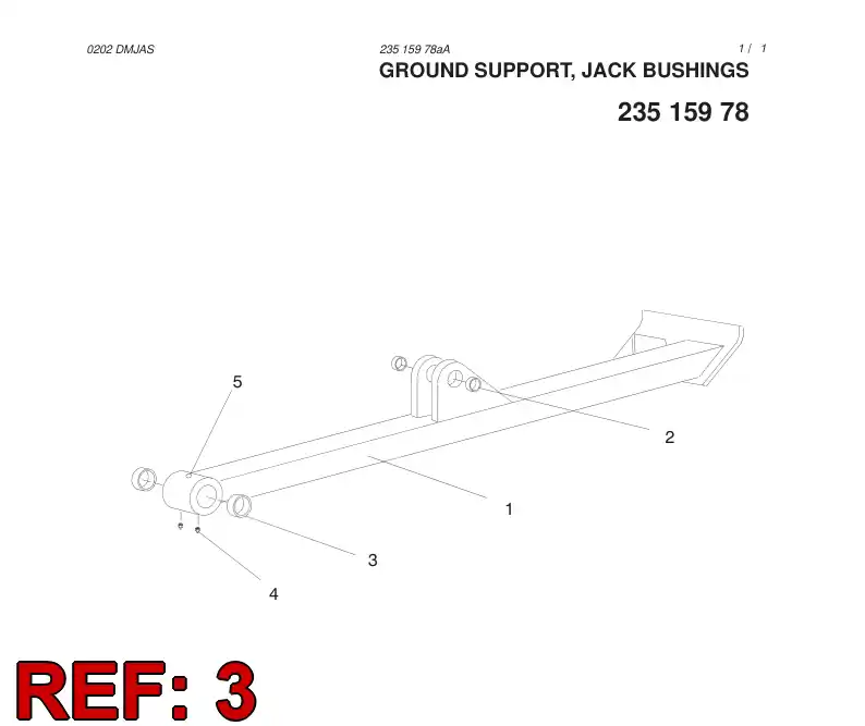 23226448 232 264 48 Bushing, Bearing - Sandvik Technical Drawing