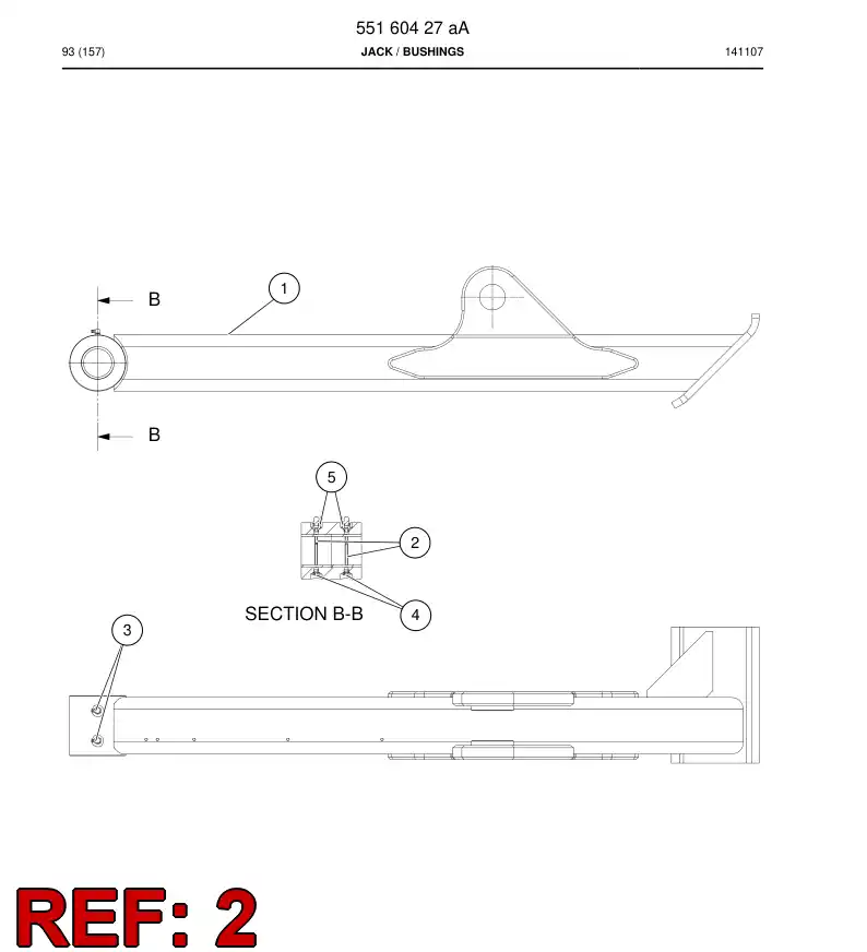 23226448a 232 264 48a Bushing, Bearing - Sandvik Technical Drawing